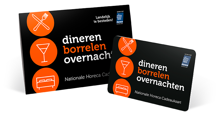 Horeca Cadeau geven? een Nationale Horeca Cadeaukaart! Nationale Horeca Cadeaukaart